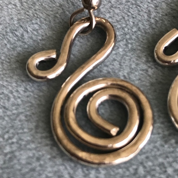 Sterling Silver Artisan Crafted Earrings - Picture 2 of 3